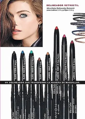 Avon True Color Delineador Retráctil De Ojos Negro