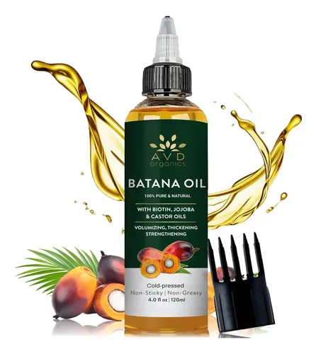 Aceite De Batana Avd Organics Para Crecimiento Capilar 120ml