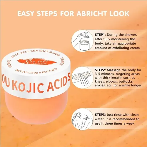 Exfoliante Corporal Con Ácido Kójico Para Suavizar La Piel