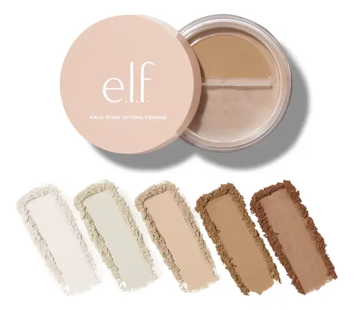 E.l.f. Halo Glow Setting Powder Fijador Polvo Suelto Tono Medium Beige