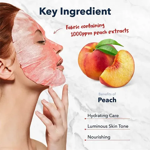 Mascara Limpieza Facial Chovemoar Peach Uso Cosmetico