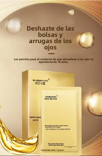 Parches De Gel Para Ojos Antiarrugas, Reduce Ojeras Y Bolsas