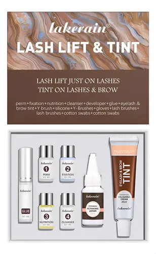 Kit Lifting Y Tinte Pestañas Con Permanente Y Fijación