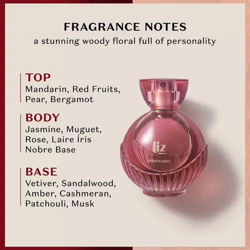 Perfume O Boticário Liz Intense Eau De Toilette Para Mujer,
