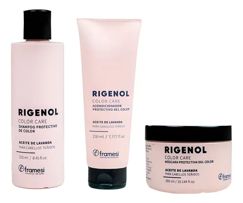Framesi Rigenol Kit Shampoo, Acond Y Máscara Proteccio Color
