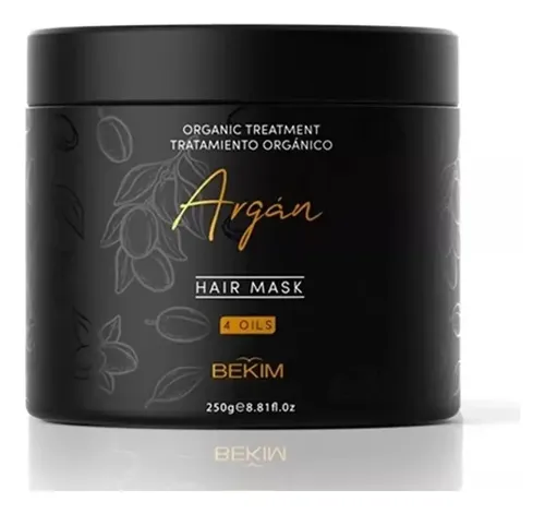 Mascara Capilar Nutricion Argan 4 Oils Bekim 250g Pack X6