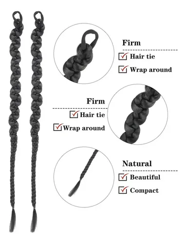 Extensiones De Cabello Largo Trenzado De 2 Piezas En Caja Ne