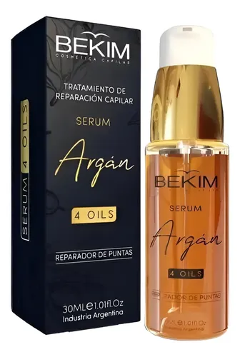 Serum De Argan Bekim 4 Oils Reparador De Puntas De X 30ml