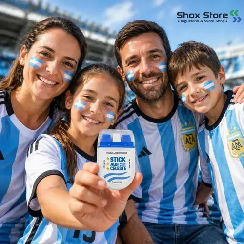 Maquillaje Artistico Bandera Argentina Pintura En Barra