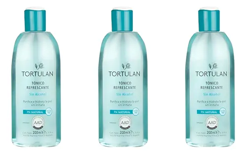 Tonico Refrescante Tortulan Sin Alcohol 200 Ml X 3 Unidades