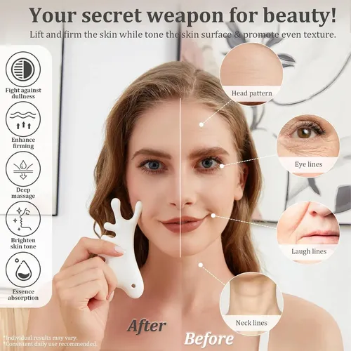 Herramienta 6-en-1 Gua Sha De Cerámica – Caelgrata