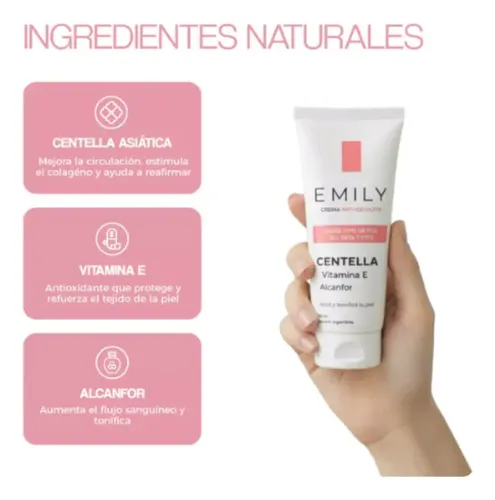 Crema Corporal Anticelulitis Glúteo Firme Emily 200ml