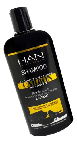 Shampoo Han Carbon Activado Purificante Detox S/sal X 500 Ml
