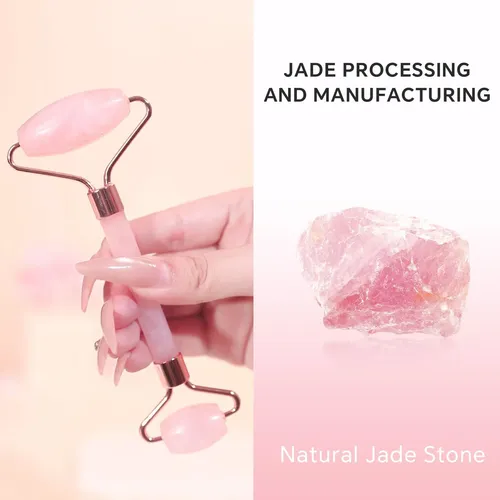 Juego De 4 Masajeadores Meridessa Jade Roller Y Gua Sha