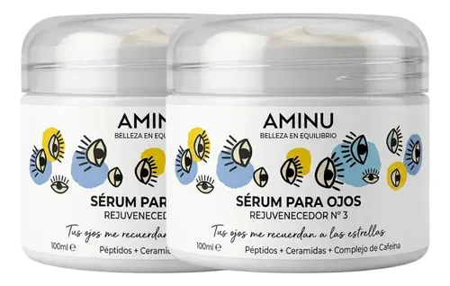 Contorno De Ojos Aminu Antiojeras Bolsas Cansancio 100ml 2×1