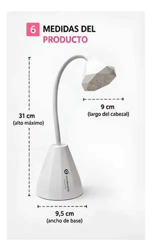 Cabina Uv Led Uñas Cherimoya Ch12 M1 Profesional 27w Secado Rápido Sensor Automático