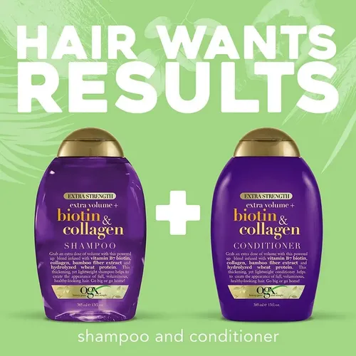 Acondicionador Ogx Extra Strength Biotin & Collagen 385 Ml