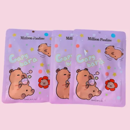 Spa Facial Para Niñas Pack X6 Mascarillas Capybara