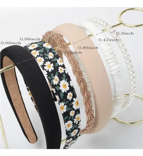 . 6 Diademas Para Mujeres Y Niñas, Varios Estilos: Diadema