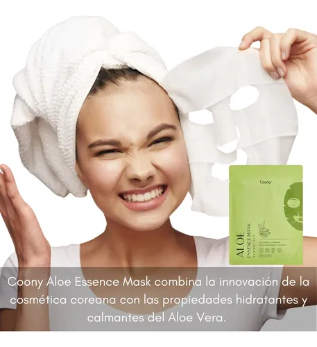 Mascara Facial Coreana Hidratante Coony Aloe Vera Calmante