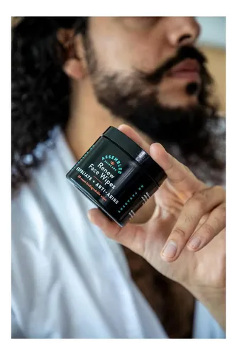 Renovar Toallitas Faciales 50 Unidades Paquete Individual Negro