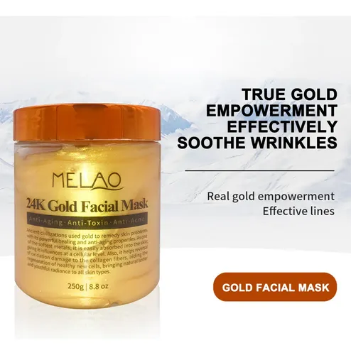 Mascarilla Facial 24k Piel Muerta Eliminación Hidratante Oro