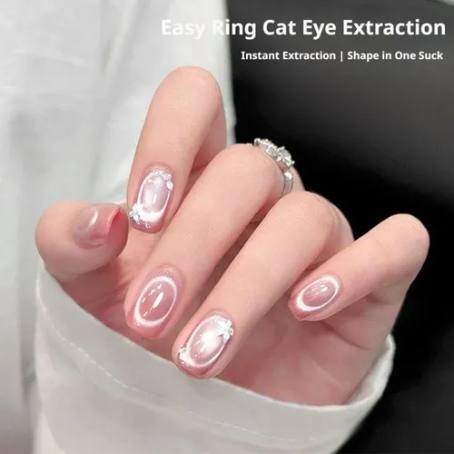 Cat Eye Magnets For Nails, 2026 New Ring Shaped 3-in-1