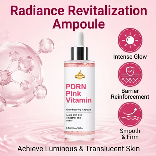 Ampolla Pdrn Pink Vitamin Glow Para Una Piel Radiante, Suave