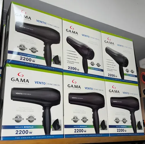 Ga.ma Secador Vento Ceramic Shine Ion Color Negro