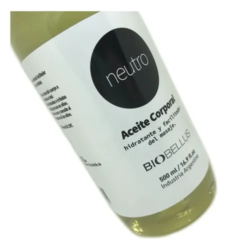 Aceite Neutro Para Masajes Biobellus Pote 500ml