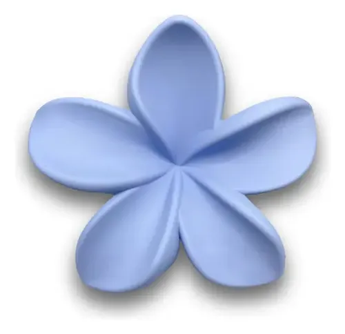 Set Pack Broches Hebillas De Pelo Flor Hawai Mate Claro X4 Verde/rosa/violeta/celeste