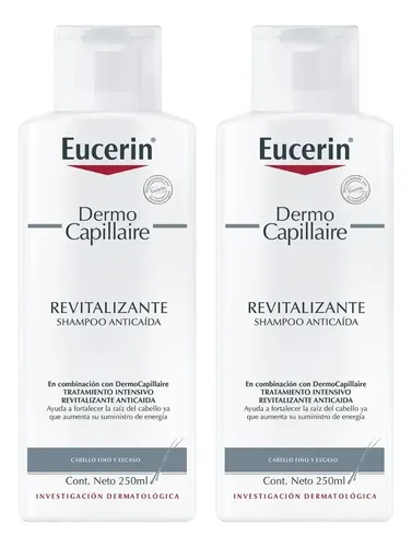 Shampoo Eucerin DermoCapillaire Anticaída en botella de 250mL de 250g por 2 packs de 500mL de 500g