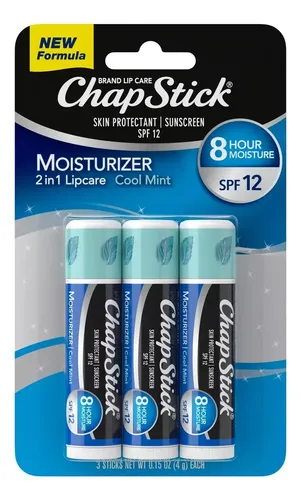 Chapstick Balsamo Labial Moisturizer Cool Mint Spf 12