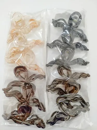Broches Para El Pelo X6 Translucidos Mujer Urbanchic 1044