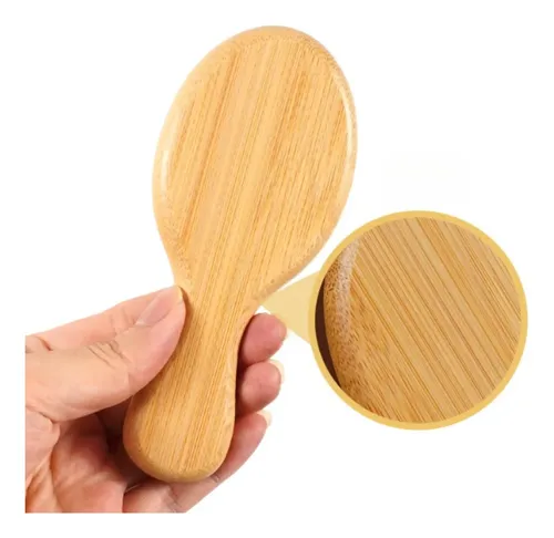 Cepillo De Pelo Masajeador De Madera Portátil 1pc