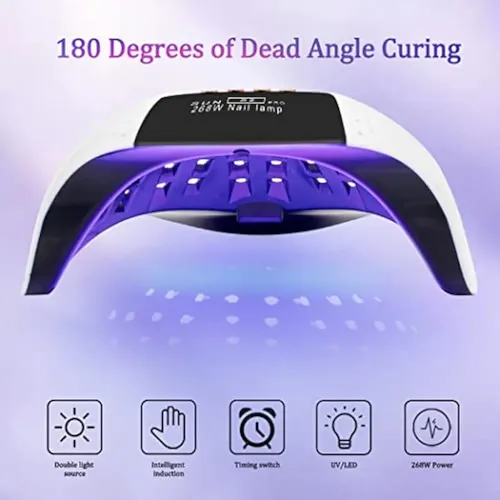Lámpara De Uñas Led Uv De 268 W, Secadora De Uñas