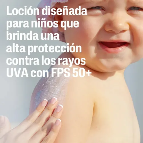 Cetaphil Sun Kids FPS 50+ Protector Solar Loción Liposomal Infantil 150 ml | Con vitamina E, glicerina y pantenol; alta protección FPS 50+, uso pediátrico desde 6 meses y dosificador especial.