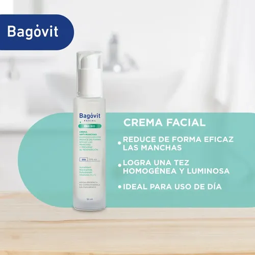 Bagovit Facial Pro Bio Anti-manchas Crema De Día X 50ml Tipo de piel Todo tipo