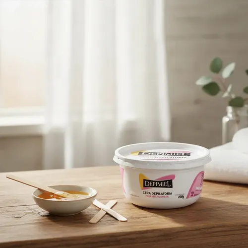 Depimiel Cera Depilatoria Microondas Natural Con Miel 200g