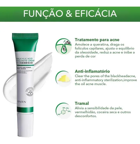 / Crema De Ácido Salicílico Para Eliminar Los Poros Del