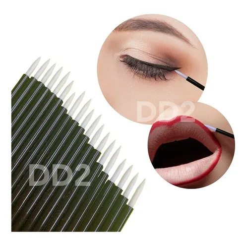 Pincel Liner Descartable Para Labios Y Ojos Maquillaje X20u