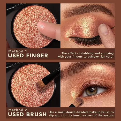 Paleta De Sombras Brillantes Metálicas Duochrome Marca X