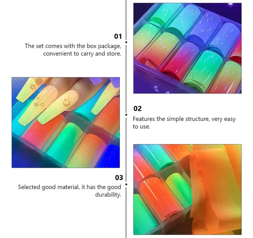 1 Caja De Calcomanías Para Uñas Para Niñas, Manicura, Bricolaje, Hermosas