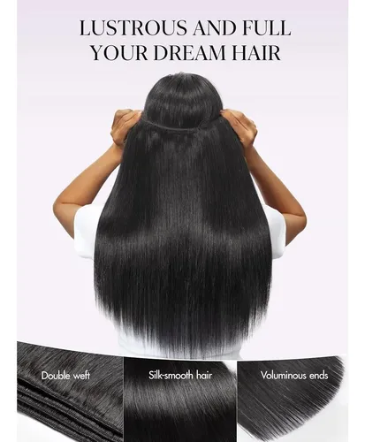 Paquete De Cabello Humano Luvme 18 Plg Lacio Virgen