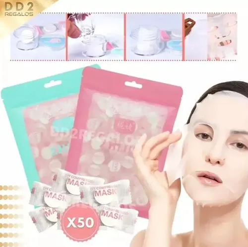 Mascara O Mascarilla Comprimida Facial Pastilla Cápsula X50