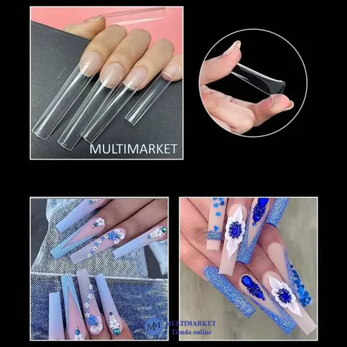 Tips Sistema Soft Gel Ultra Finos Flexibles Xxl 240 Un