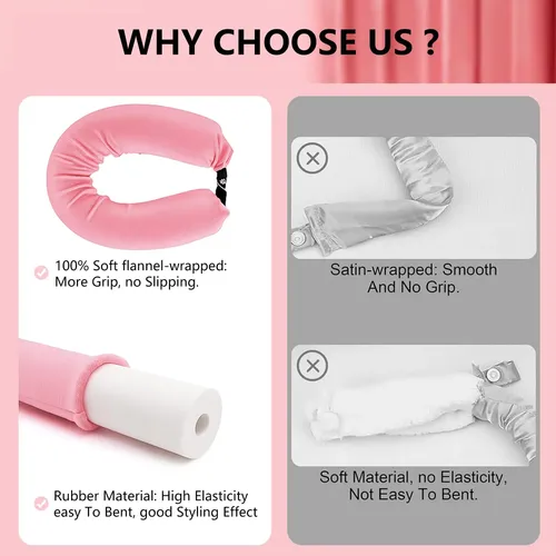 Juego De Rizadores Hair Roller Kureyon Jumbo Heatless De 4 P
