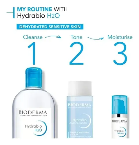 Agua Micelar Bioderma Hydrabio H2o 500ml Para Piel Deshidrat