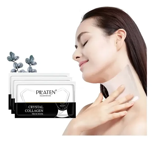 Mascara Pilaten Colageno Para Cuello Antiarrugas Neck Mask Tipo de piel Mixta