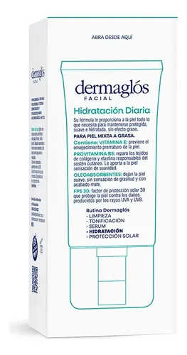 Crema Facial Dermaglós Hidratante Matificante X 50 G